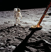 Buzz Aldrin on the Moon