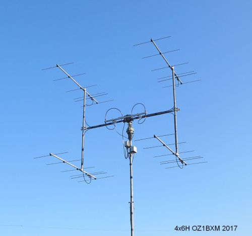 4 x 6 yagi 144 MHz EME antenna