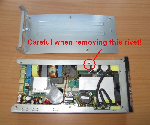 Disassemble cabinet PSU