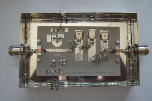 The Low Pass Filter is enclosed in a metal box.