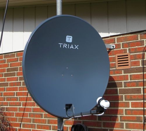 Triax parabolic dish and LNB