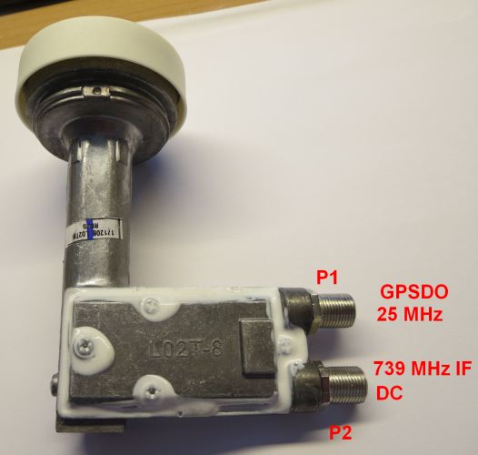 Two ports on the LNB